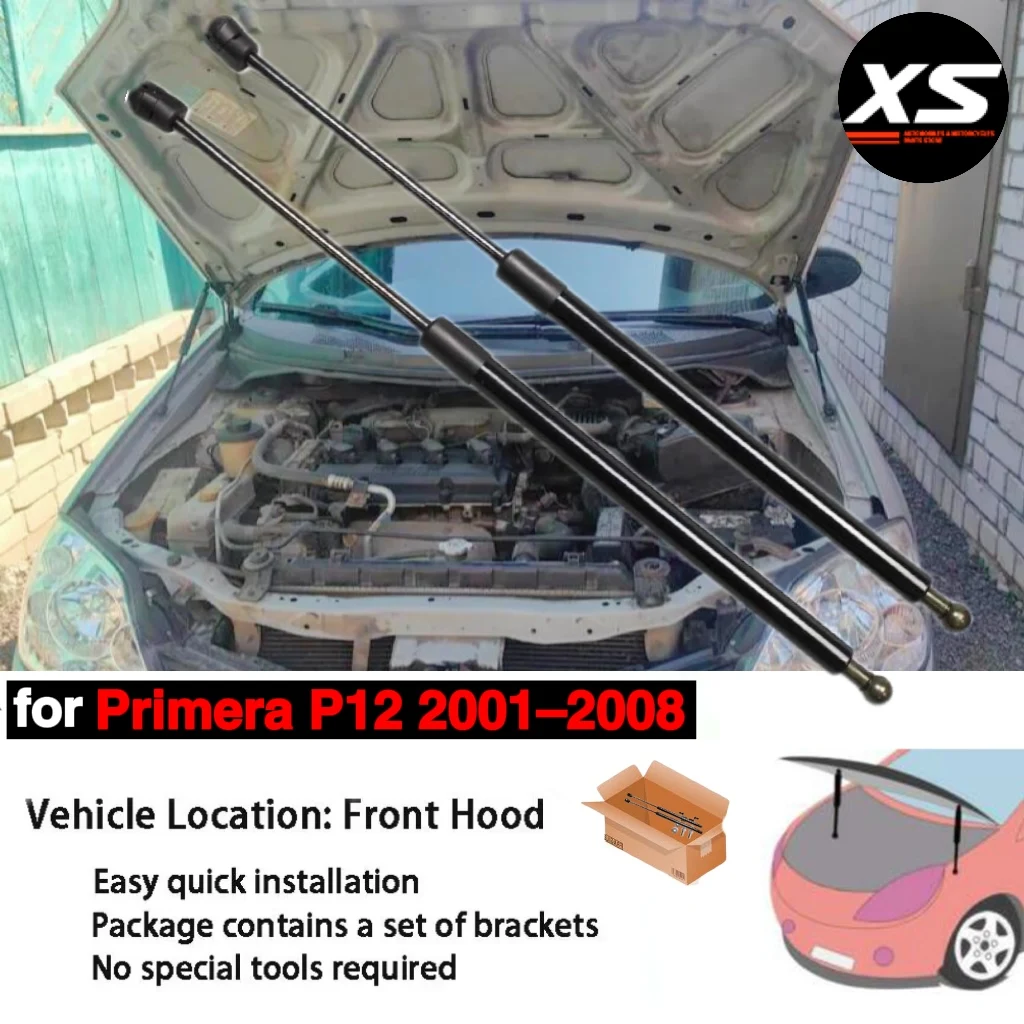 Amortiguadores de gas para capó delantero – Nissan Primera P12 2001-2008