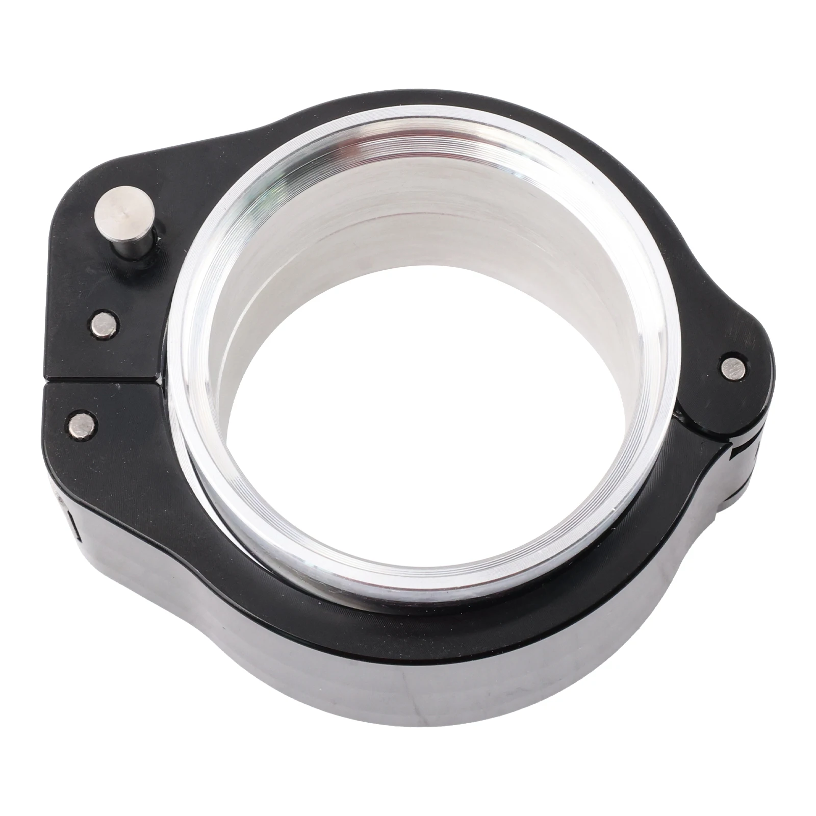 Tubo de escape rendimiento negro anodizado con abrazadera - imagen 3
