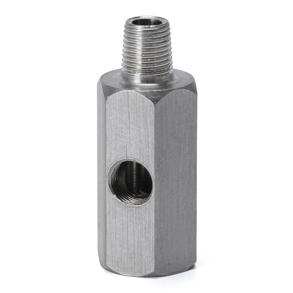PQY OGA02 Adaptador en T para presión de aceite 1/8 BSPT-NPT - imagen 3