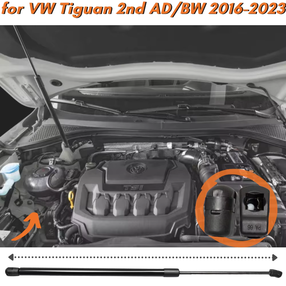 Amortiguador de capó Volkswagen Tiguan II AD/BW 2016-2023