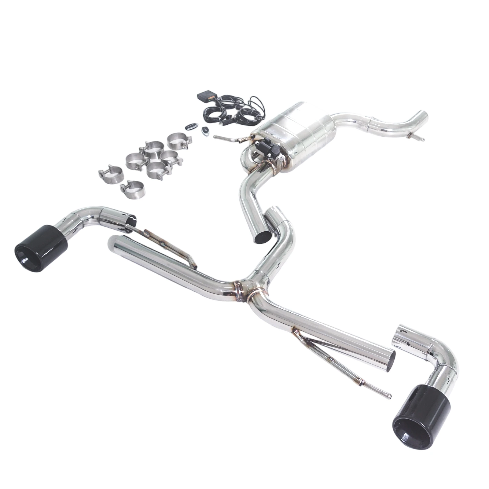 GFC Catback Silenciador de Escape para VW Golf 6 GTi 2,0 T con válvula - imagen 5