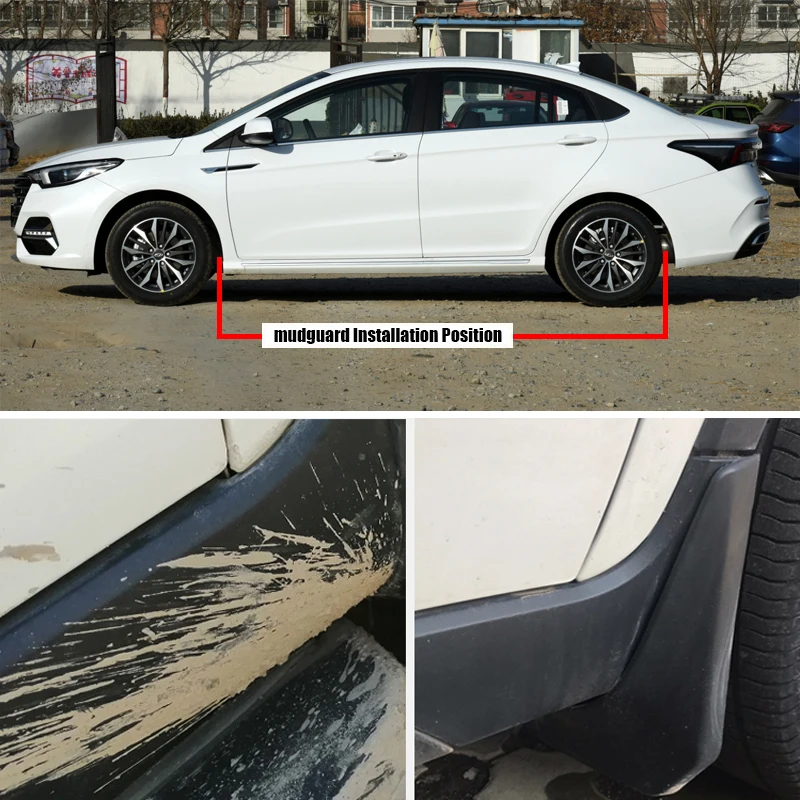 Guardabarros Chery Arrizo 6 2021 – Kit protector salpicaduras - imagen 3