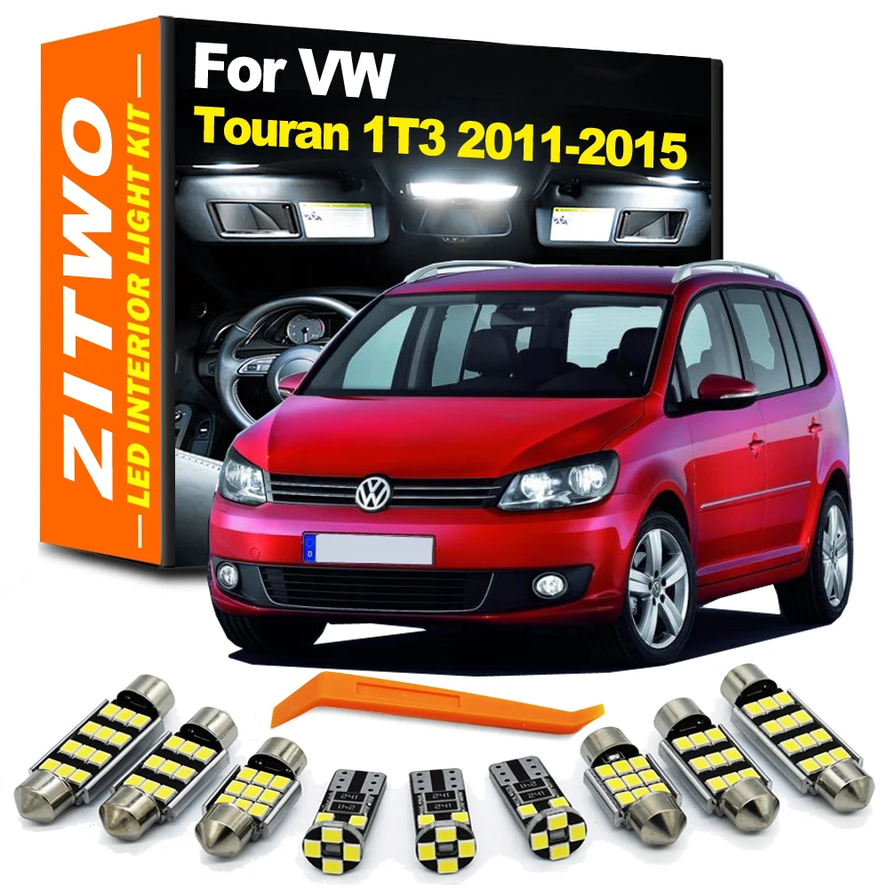 ZITWO Kit LED Canbus Touran 1T/1T3 2011-2015 lámpara visera solar