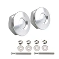 2pcs silver