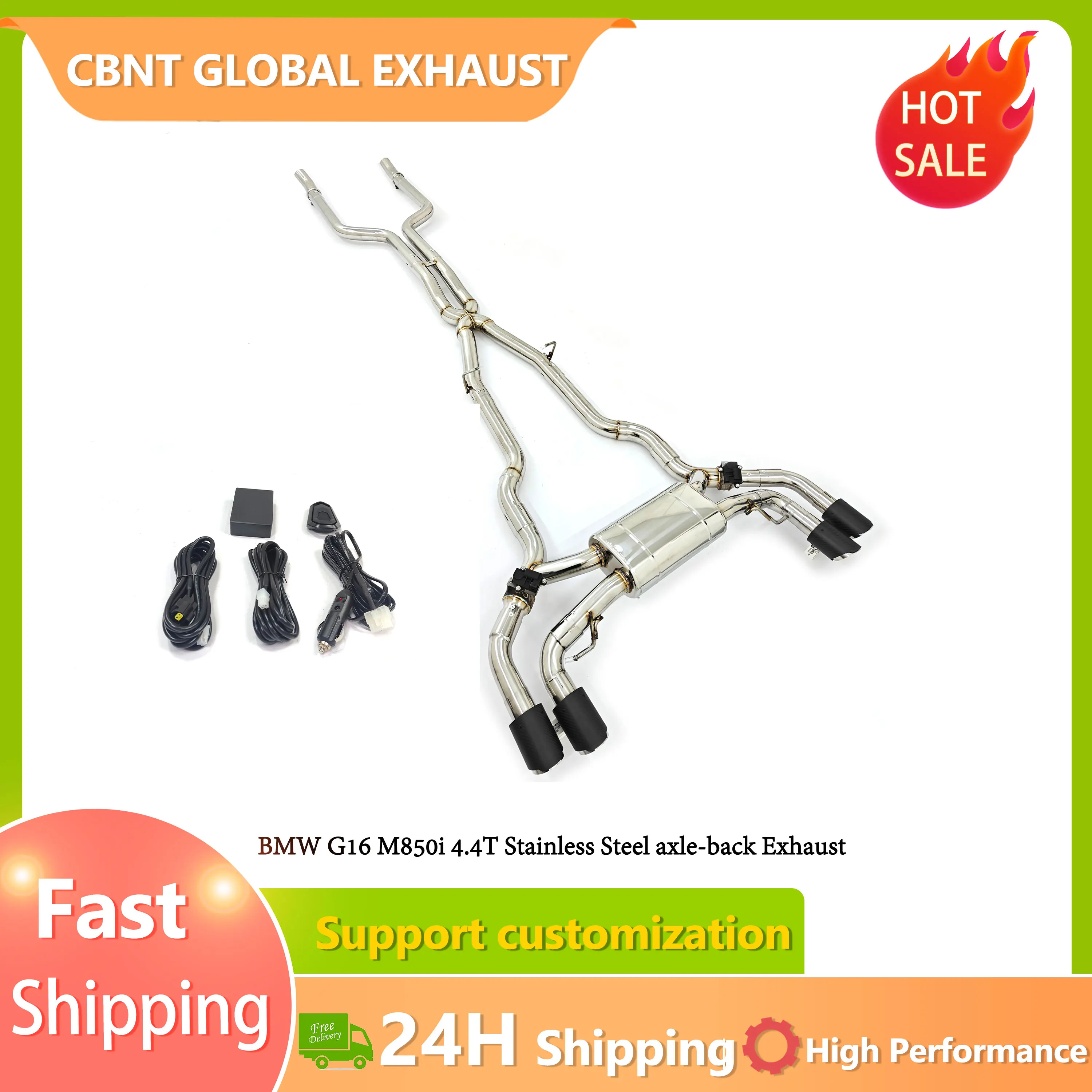 Escape catback CBNT Valvetronic para BMW M850i 4.4 V8
