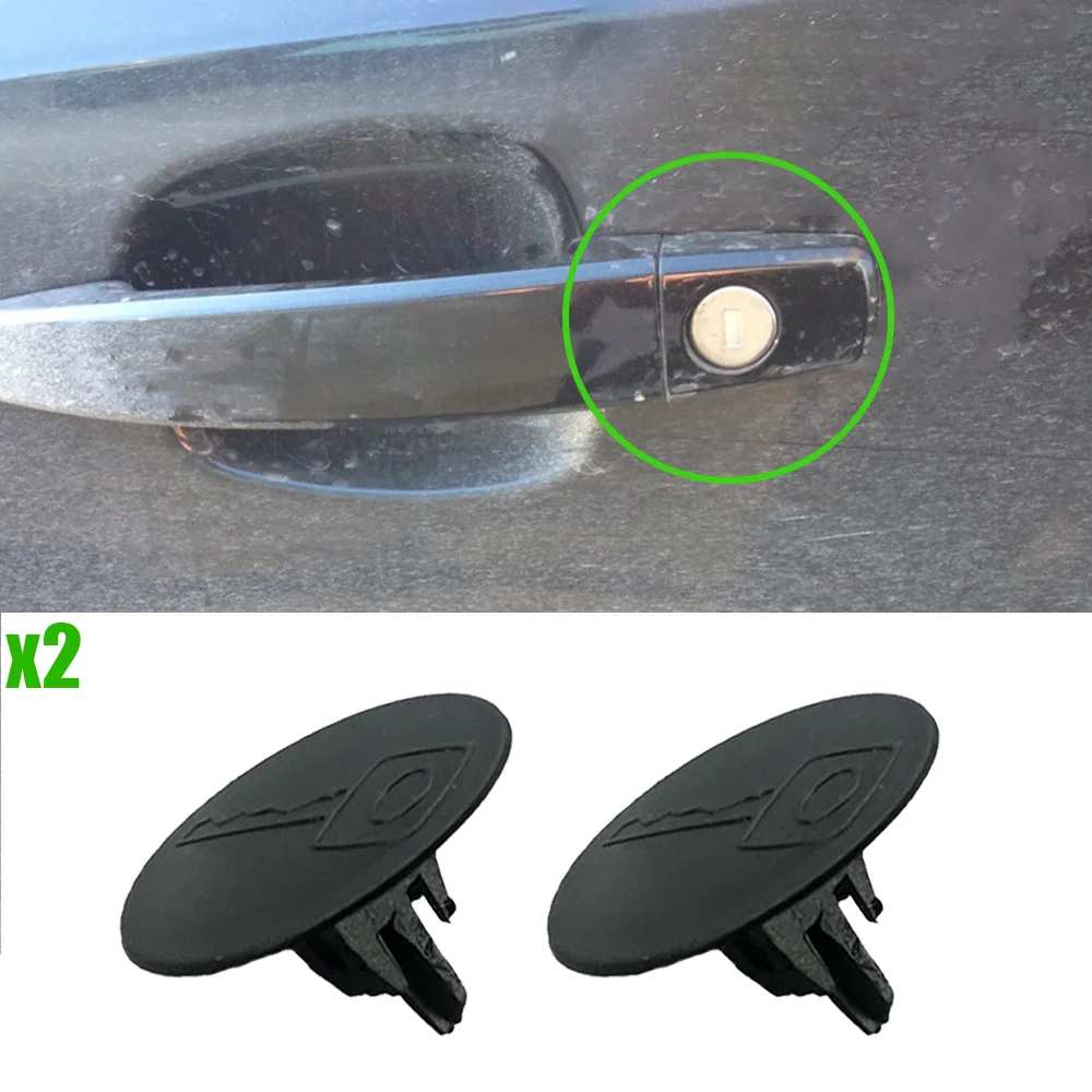 Tapa manija de puerta negra con clip para Peugeot 301, 107 y 307