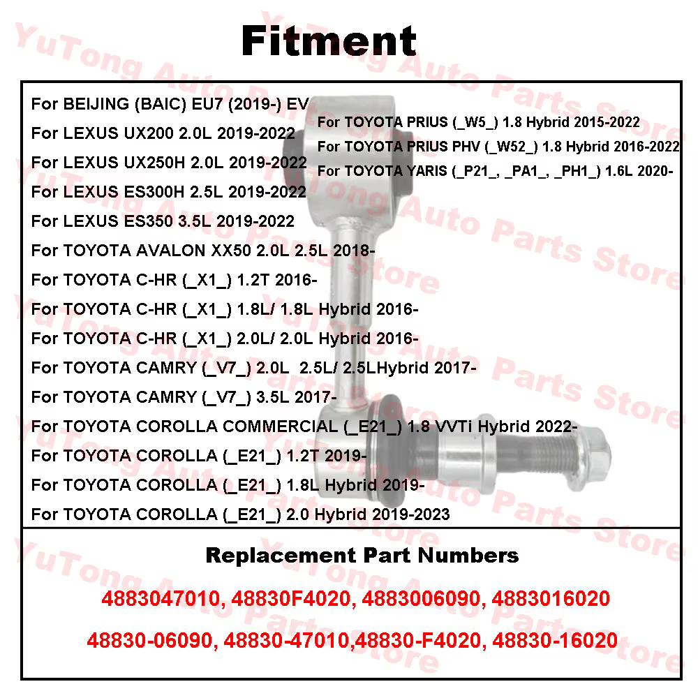 Biela estabilizadora trasera Toyota Corolla 1.8 Hybrid 2019-2024 - imagen 4