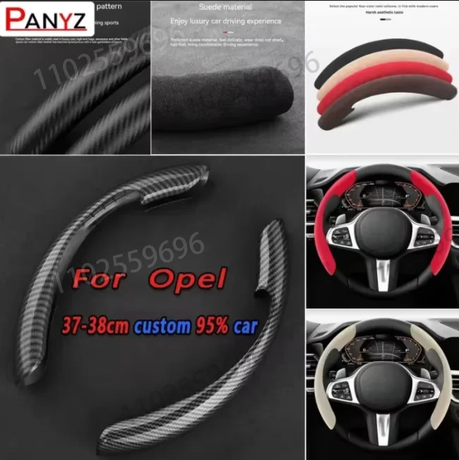 Opel Protector de volante antideslizante en gamuza de fibra de carbono - imagen 2