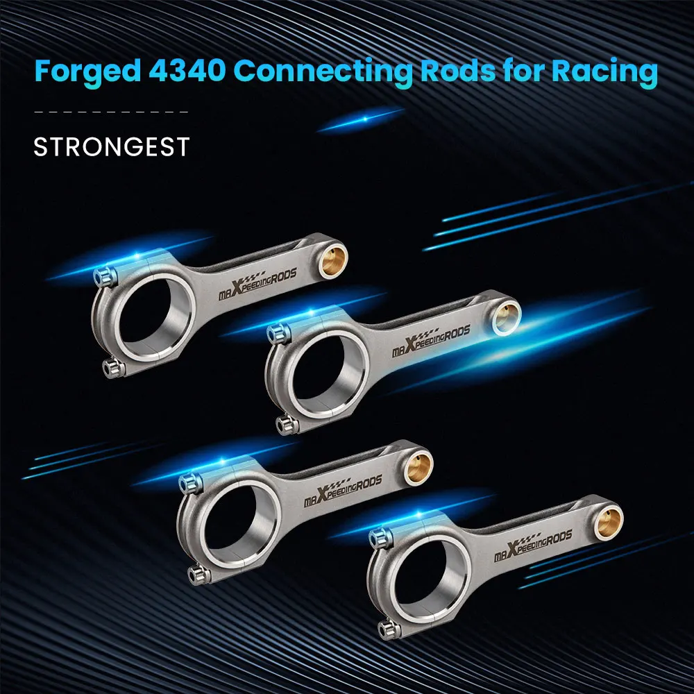 4340 bielas EN24 viga H forjadas – Audi A4/S3/TT VW Golf 1.8T - imagen 5