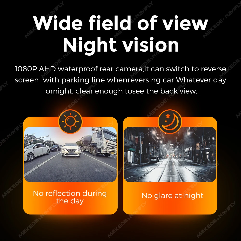 Cámara trasera MEKEDE 1080P AHD IP68 con visión nocturna para coche - imagen 2
