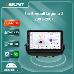 Radio Android 14 con CarPlay y Android Auto para Renault Laguna II