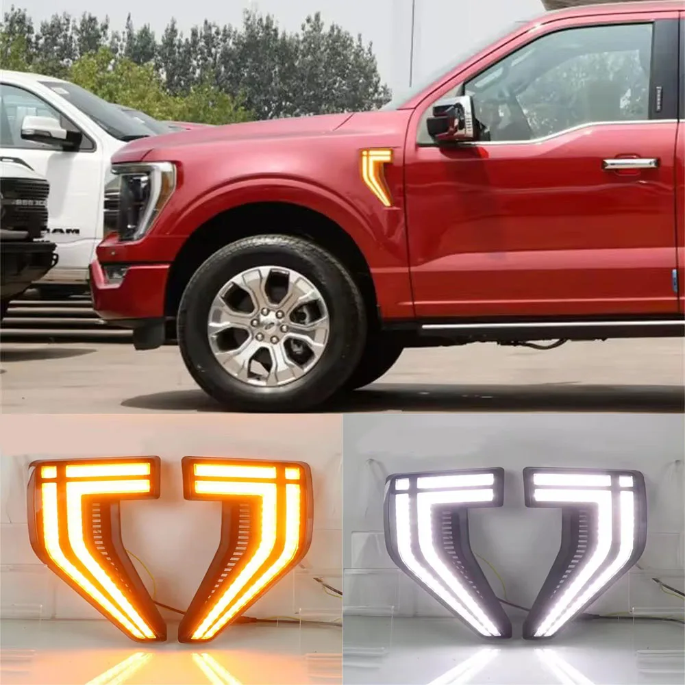 Piloto LED lateral de guardabarros para Ford F-150 Raptor 2021