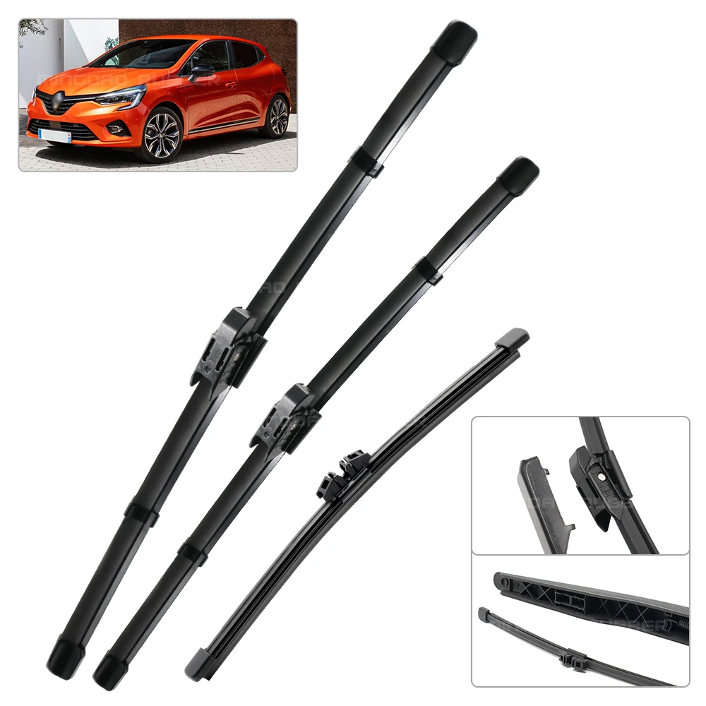 Escobillas limpiaparabrisas delanteras y trasera para Renault Clio V - imagen 2