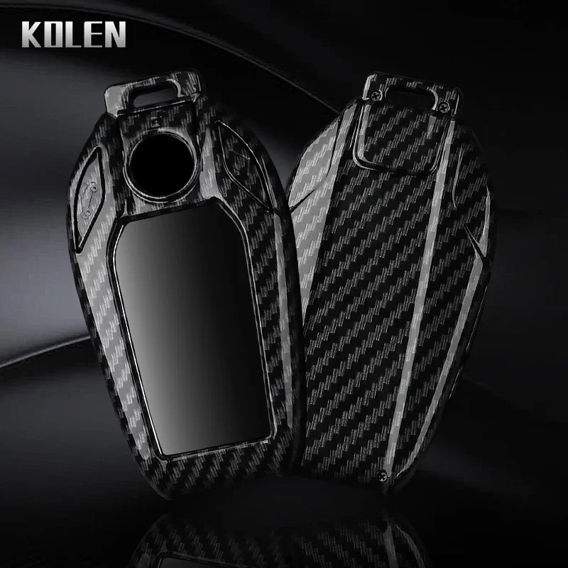 Funda llave BMW fibra de carbono ABS con pantalla LED – G30/G11 - imagen 3