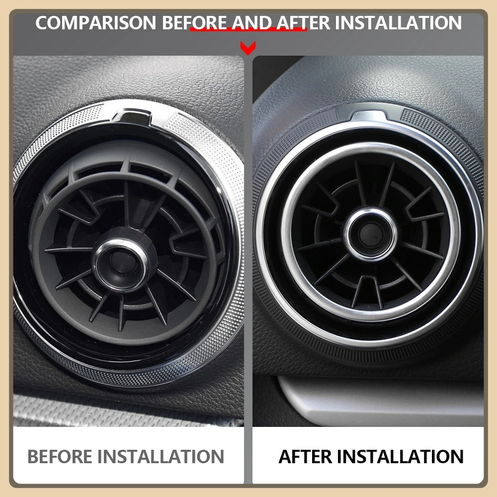 Funda rejilla ventilación de acero inoxidable Audi A3 8V - imagen 2
