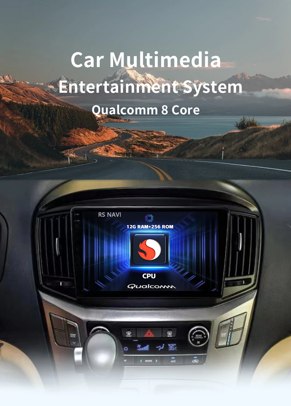 Radio multimedia RSNAVI para Hyundai H1 II
