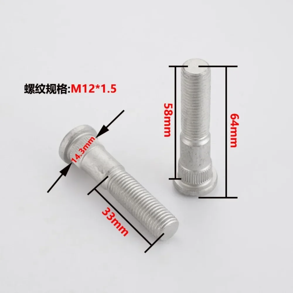 Tornillos estriados cubo rueda Toyota M12x1,5 – 14,2mm