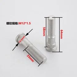 Tornillos estriados cubo rueda Toyota M12x1,5 – 14,2mm