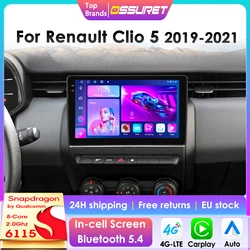 Radio Android 14 para Renault Clio V 2019-2021 con CarPlay y GPS