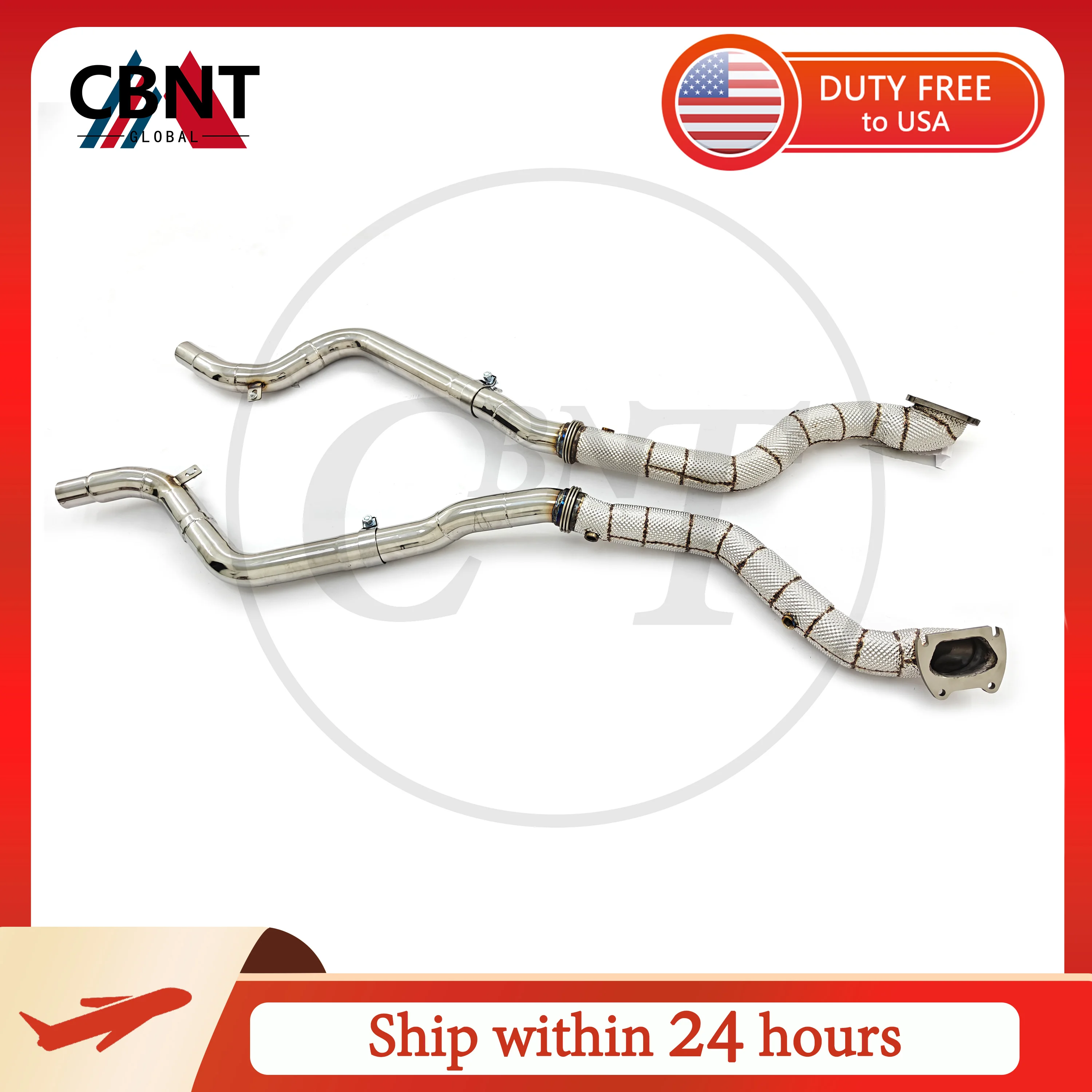 CBNT bajante deportivo SS304 para Dodge Challenger 3.6 V6 2015-2023