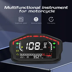 Velocímetro digital LCD universal para motos Honda Ducati Kawasaki