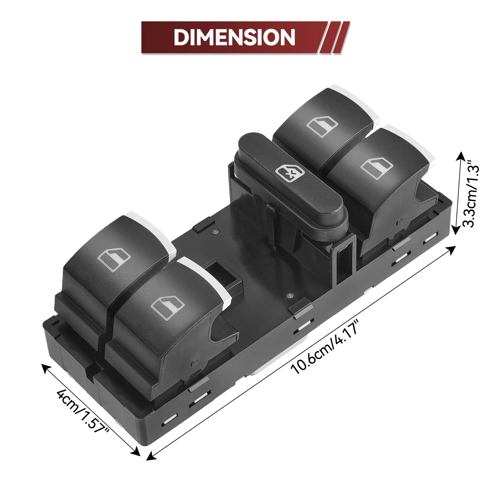 Interruptor maestro compatible con modelos VW y Skoda