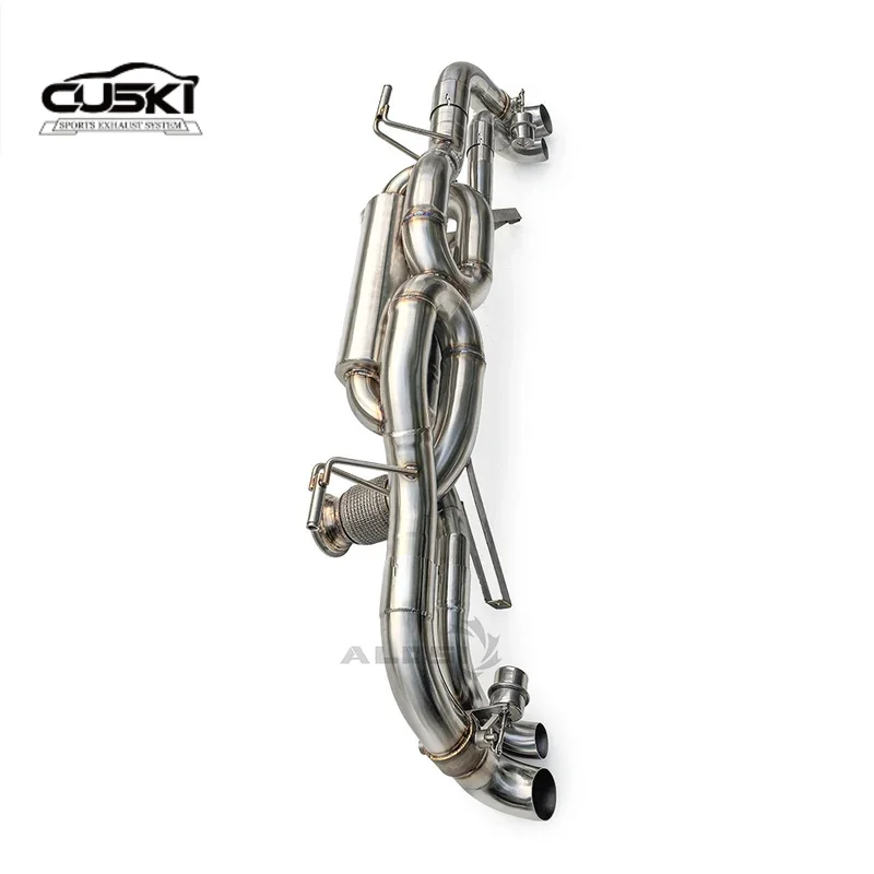 Escape trasero deportivo cat-back para Audi R8 V8/V10 en acero inoxidable - imagen 3