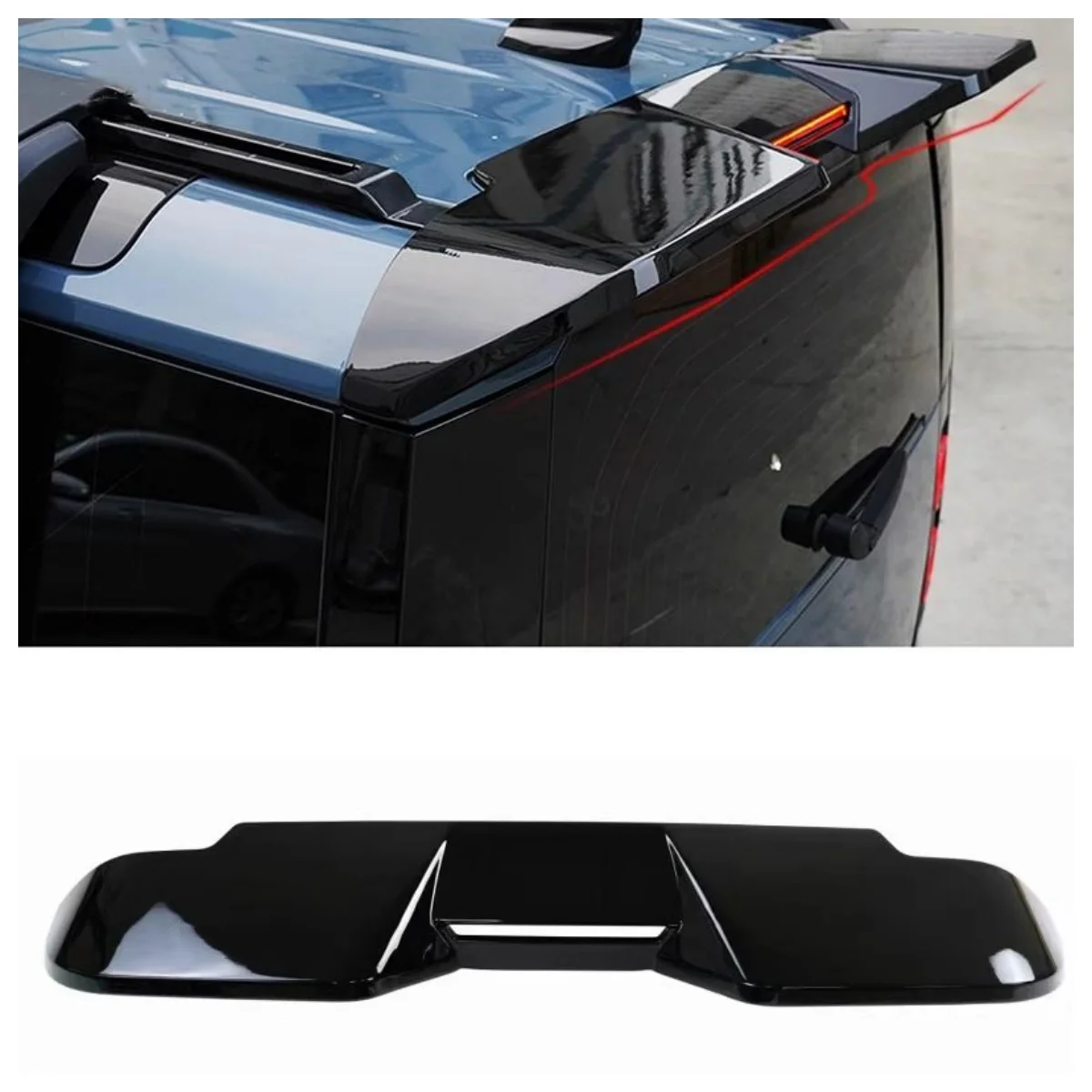 Alerón trasero negro para Land Rover Defender 90/110 2020-2023