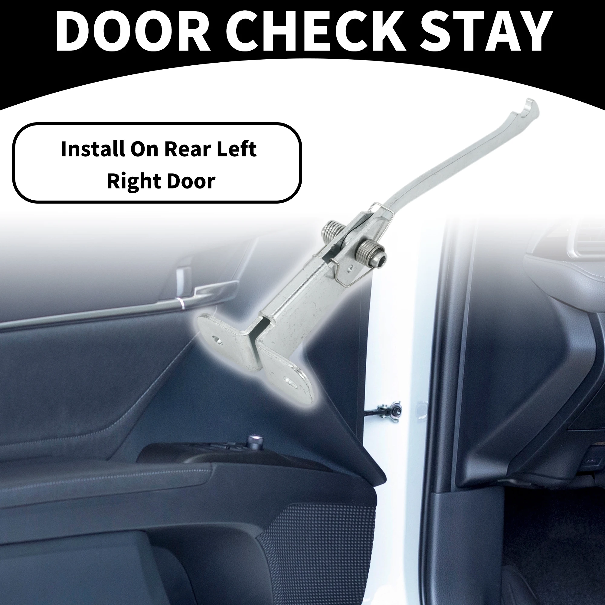 UXCELL Tope de correa de retención de puerta limitador de soporte de retención de puerta trasera izquierda derecha de coche para Renault Trafic 2 2001-2014 - imagen 2