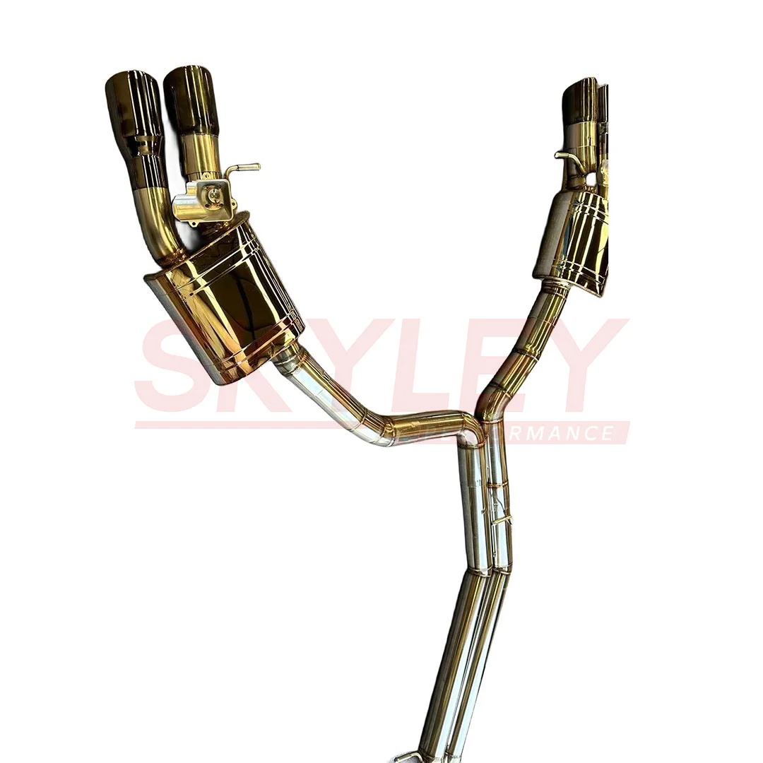 Escape cat-back de titanio para Audi S8 D4 4.0 TFSI V8 - imagen 4