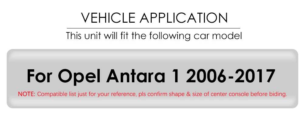 Ajuste para Opel Antara 2006-2017