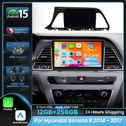 Radio multimedia Android 15 con CarPlay – Hyundai Sonata VII LF 2014-2017