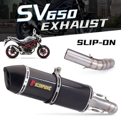 Escape completo original con tubo delantero para Suzuki SV650