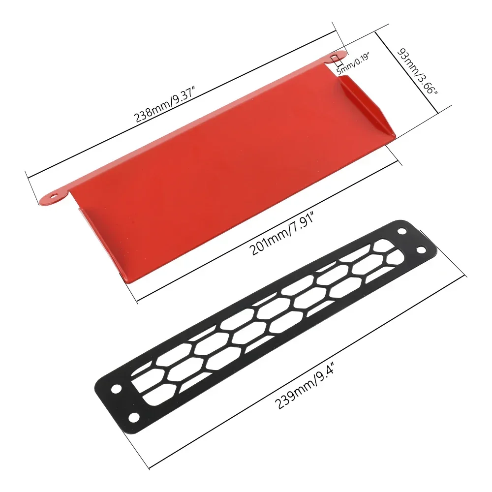 Kit de pala de entrada de aire dinámica, buena resistencia y estilo, color rojo, para VW Golf MK7/MK7.5 R 2012-2018, sistema de entrada de aire para automóviles - imagen 3