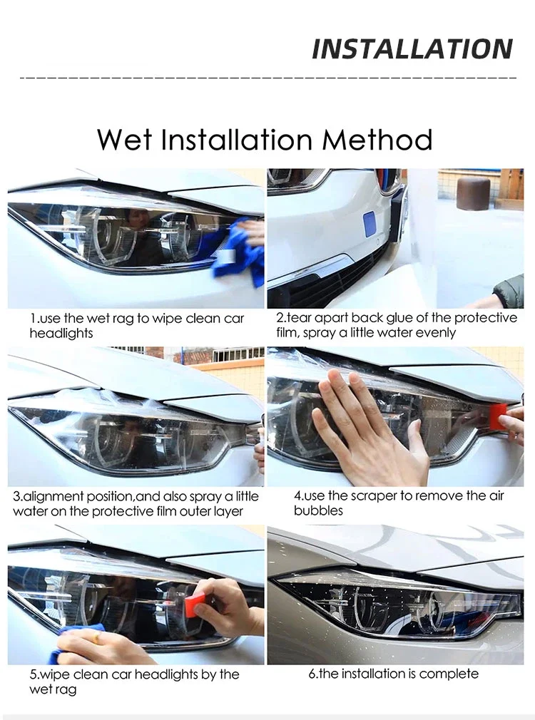 Película protectora precortada para faros