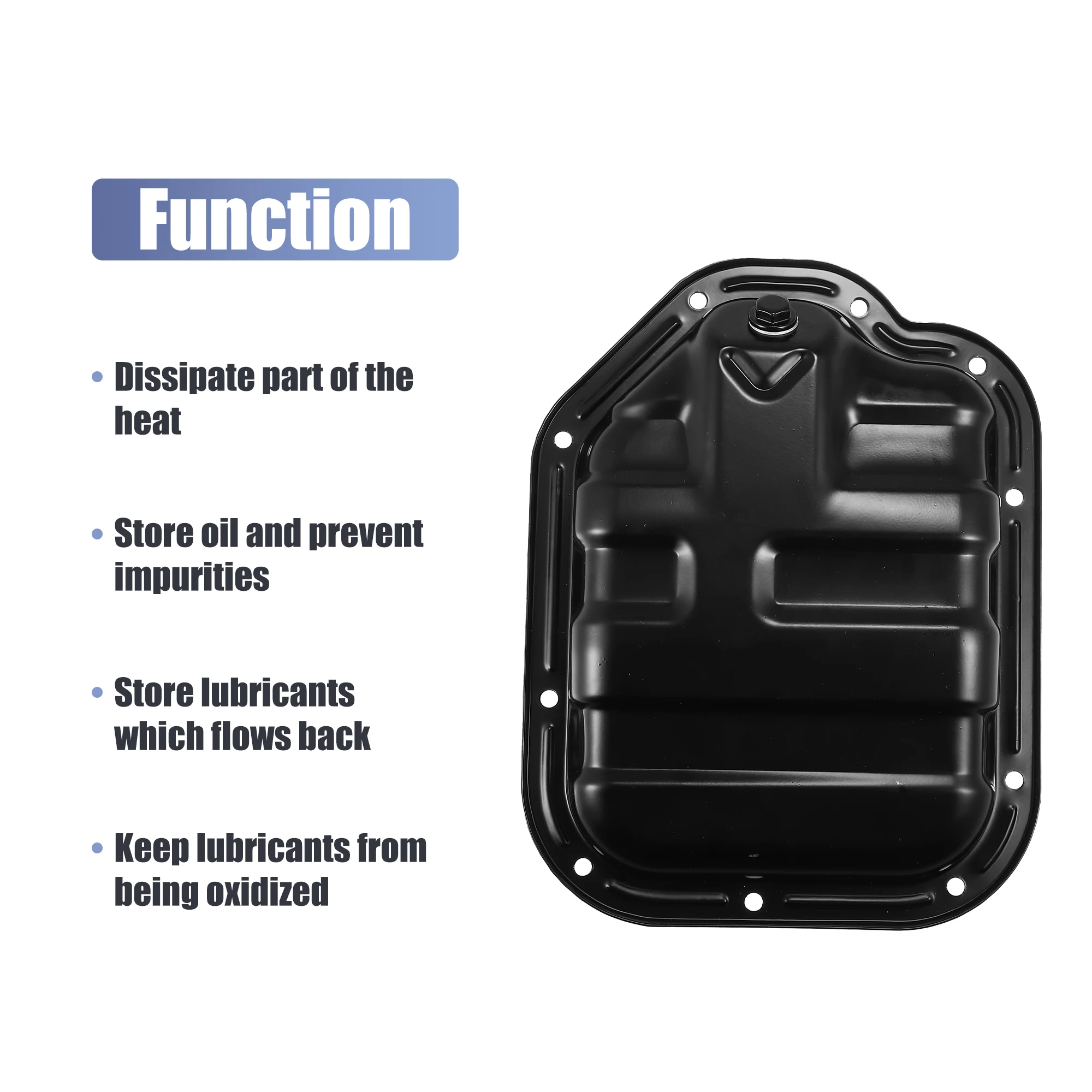 X Autohaux bandeja de aceite de transmisión de motor 111104P110 para Infiniti G35 2003-2007 para Infiniti M35 2006-2008 para Nissan 350Z 03-07 - imagen 5