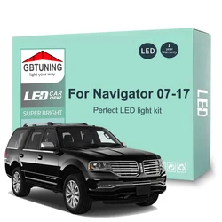 14 Uds accesorios de coche para Lincoln Navigator MK3 III 2007-2011 2012 2013 2014 2015 2016 2017 Canbus LED herramientas de bombilla Interior