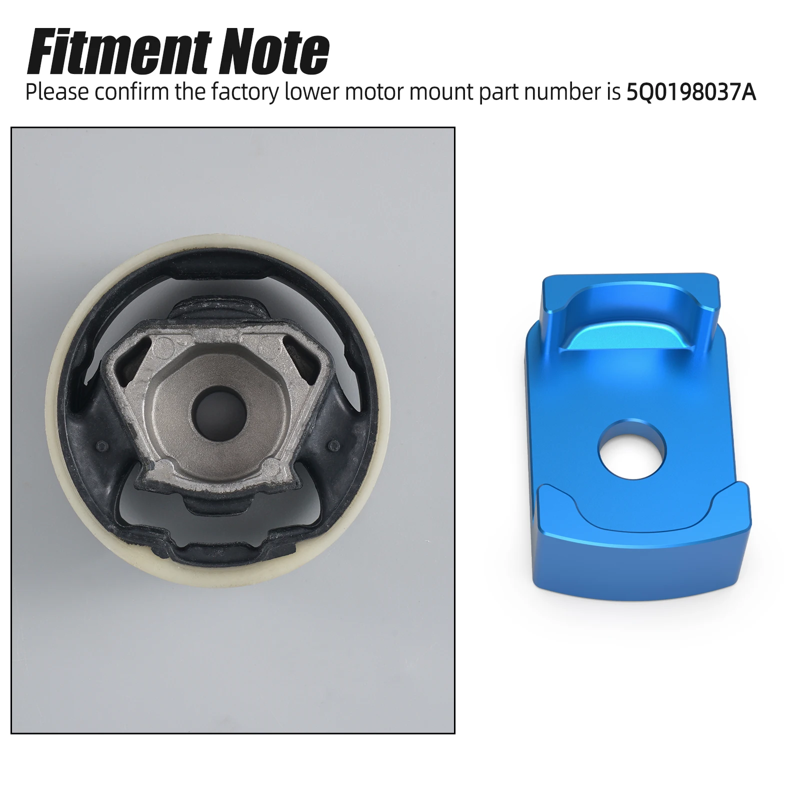 Inserto brazo de torsión MQB aluminio – VW Golf MK5 GTI - imagen 4