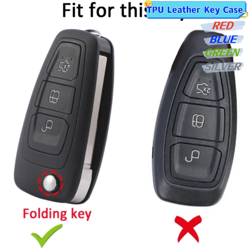 Funda de llave en cuero TPU para Ford - Ranger, Focus, Mondeo - imagen 2