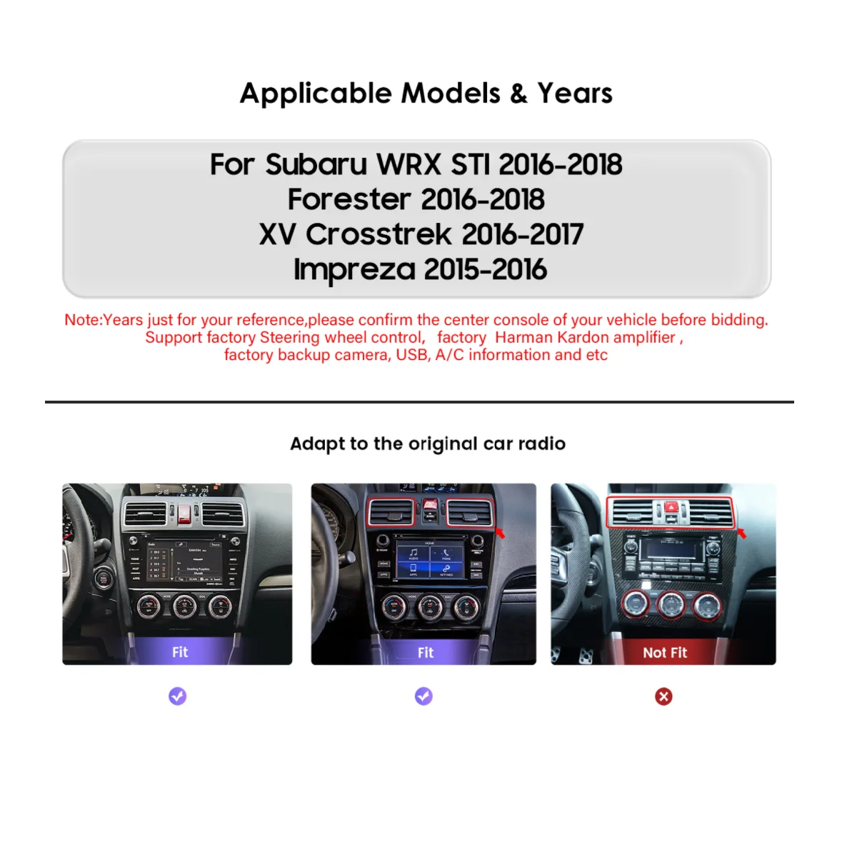 Radio Android 14 con GPS y cámara 360 para Subaru Impreza y Forester - imagen 2