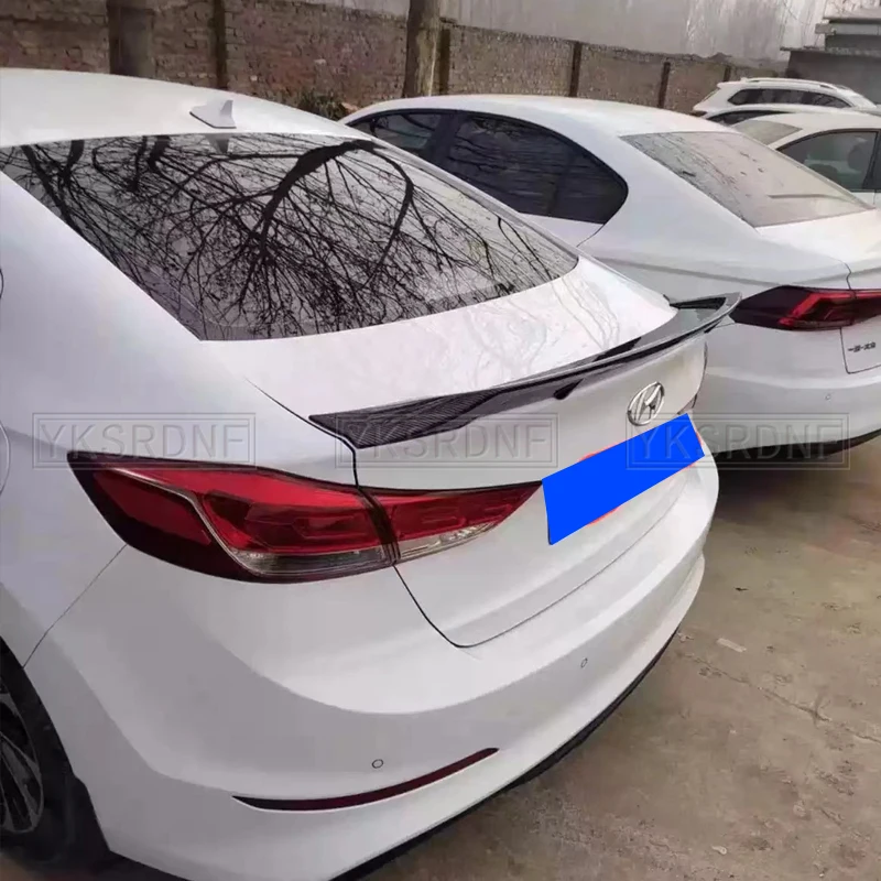 Alerón trasero de fibra de carbono para Hyundai Elantra 2015-2017 - imagen 3