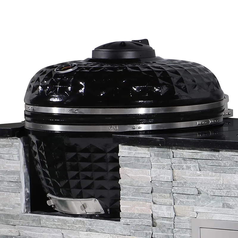 Parrilla barbacoa acero inoxidable con piedra natural para cocina exterior - imagen 4