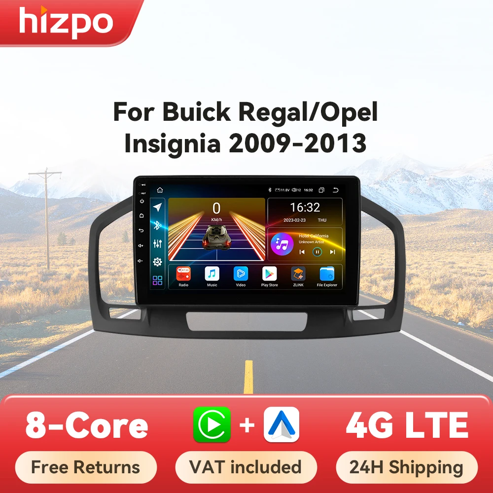 Autoradio Hizpo CarPlay para Buick Regal y Opel Insignia 2009-2013