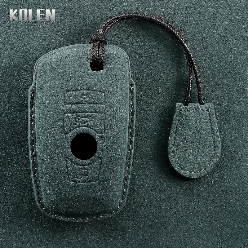Funda de cuero para llave remota de coche, Protector para BMW F10, F20, F30, F15, F16, F07, F01, F02, F25, F31, serie 1, 3, 5, 7, X1, X3, X4, X5, X6 - imagen 4