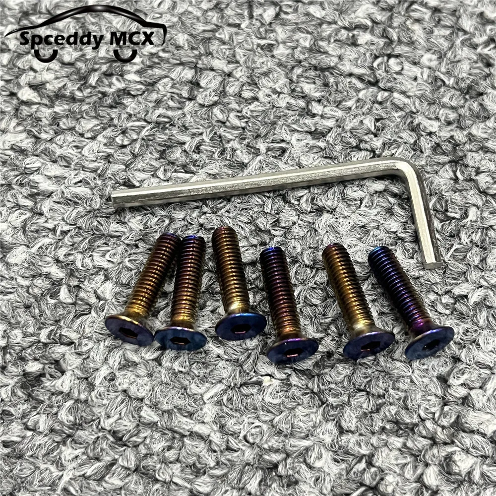 Llave en L volante con tornillos titanio quemado para coche - imagen 4