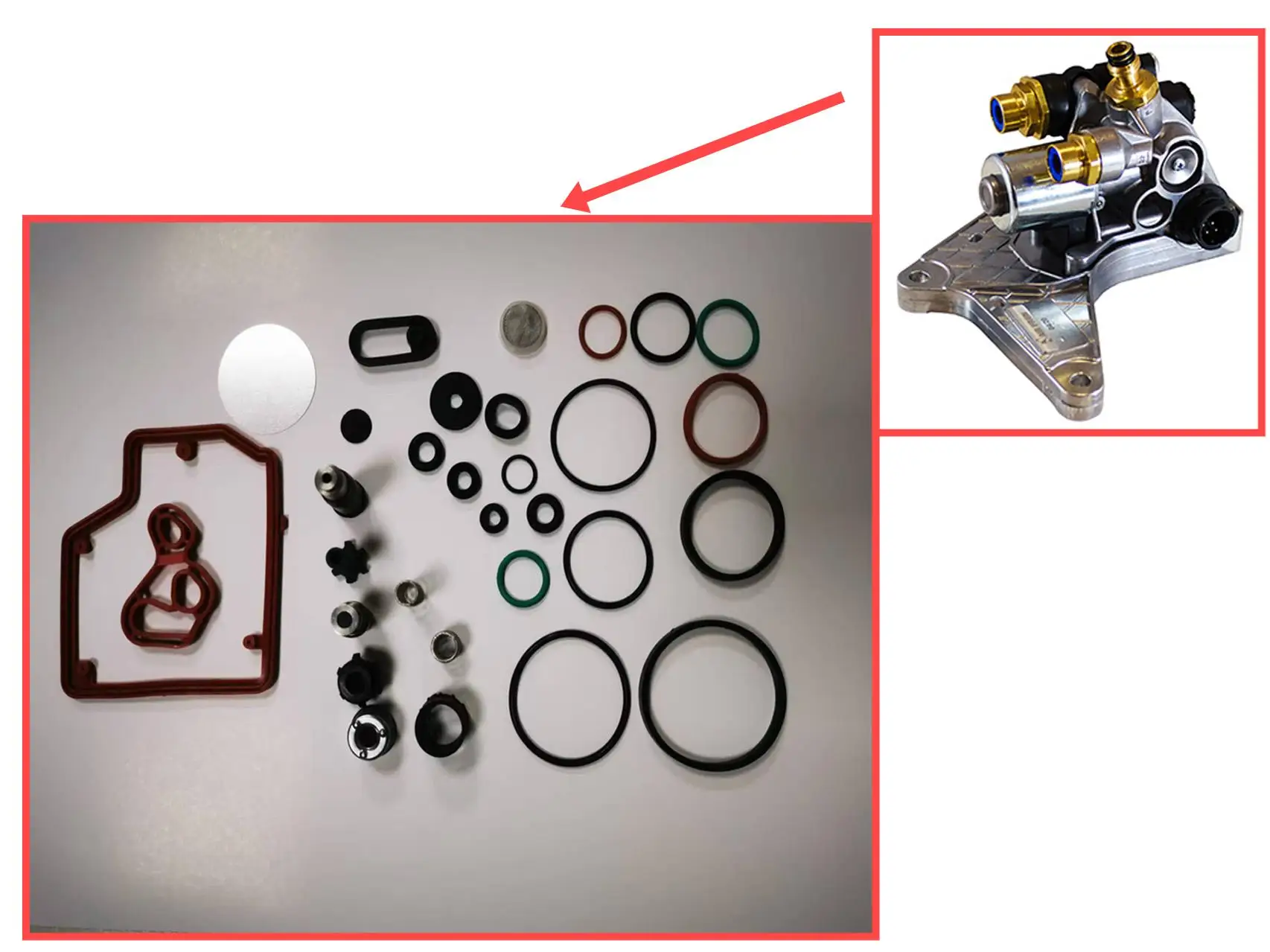 Kit reparación válvula freno de escape Volvo camión 21991157