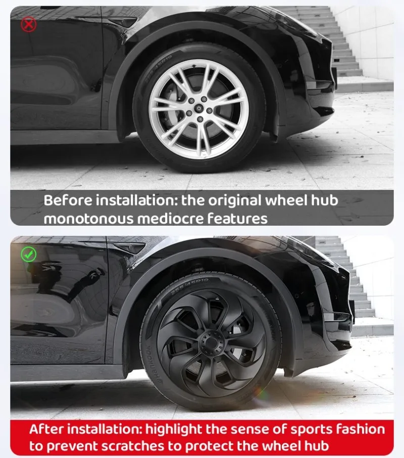 Tapacubos de 19 pulgadas para Tesla Model Y 2024 - imagen 3