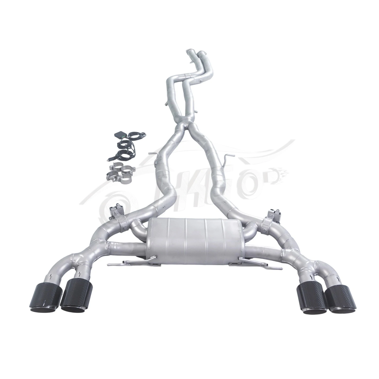 Escape deportivo acero inoxidable con válvula para BMW X3M F97 3.0T