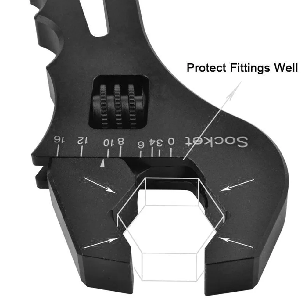 Llave ajustable aluminio para conexión mangueras – Recambio automoción - imagen 4