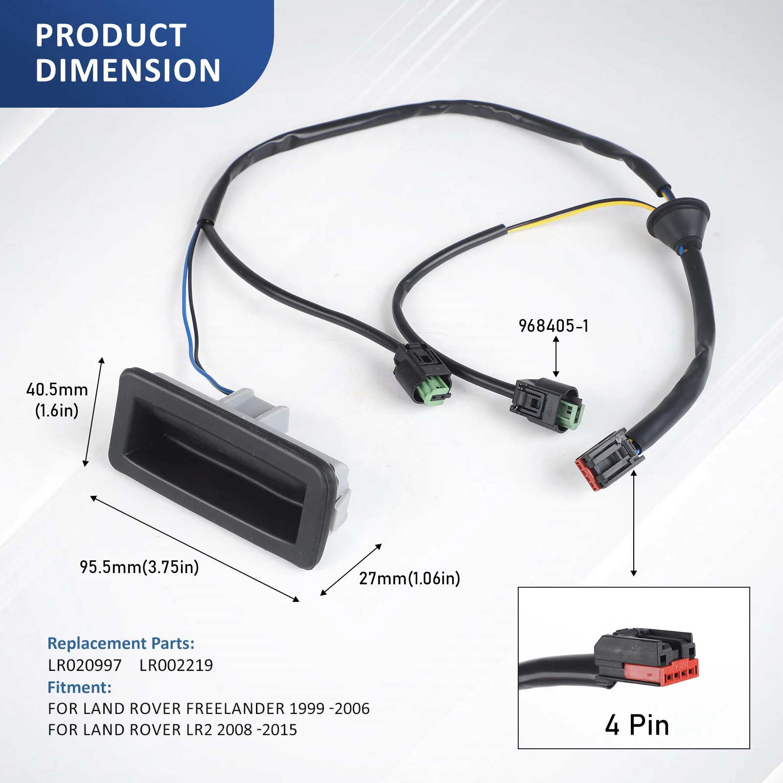 Interruptor apertura maletero Land Rover Freelander 2 LR020997 - imagen 2